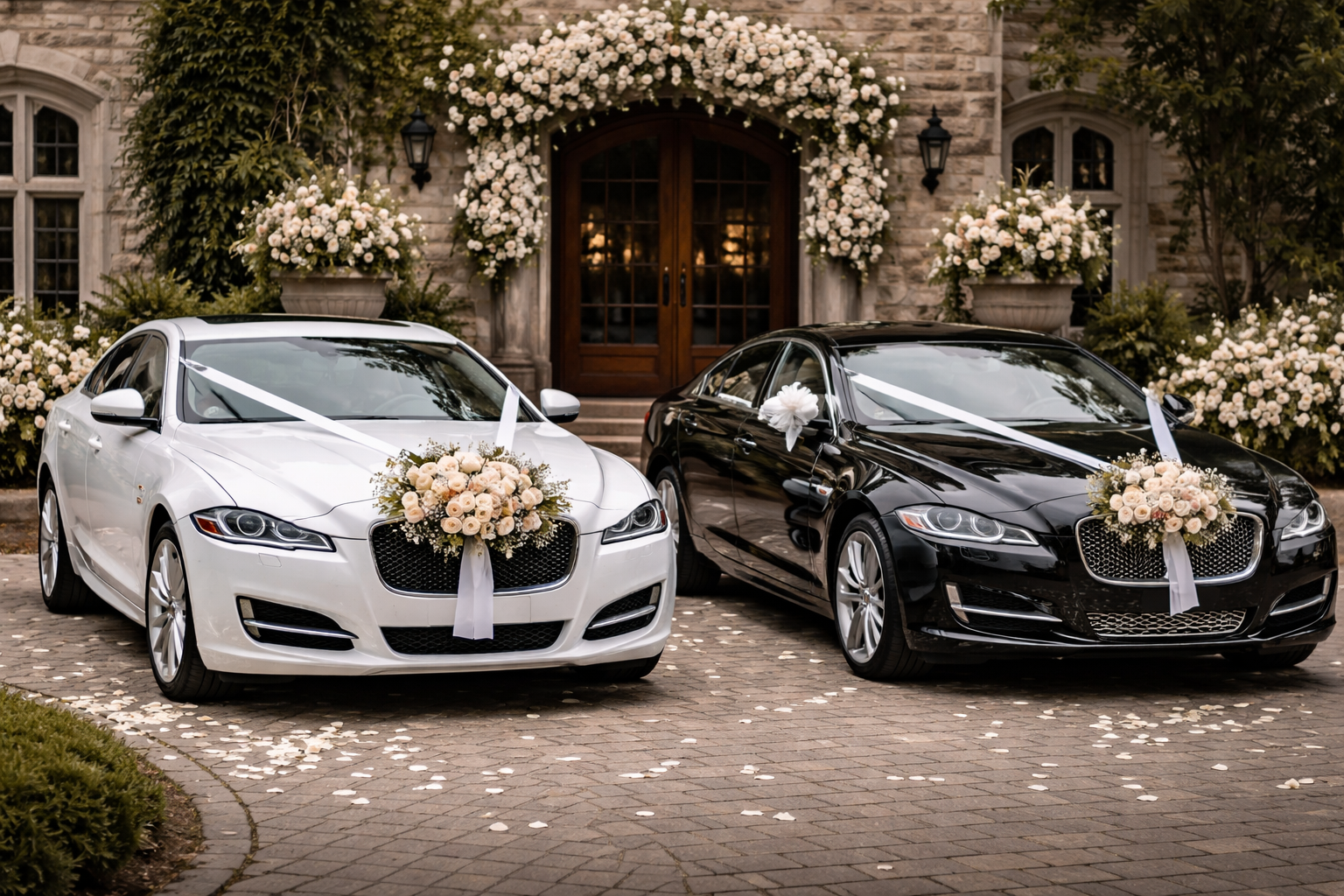 Jaguar XF and XJ luxury wedding car rentals in Jodhpur.