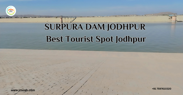 Surpura Dam, a serene tourist destination in Jodhpur, Rajasthan.