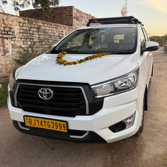 Toyota Fortuner and Innova Crysta for wedding car rental in Jodhpur