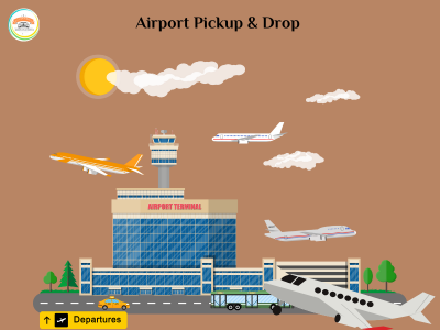 Airport taxi service for pickup and drop at Udaipur Maharana Pratap Airport.