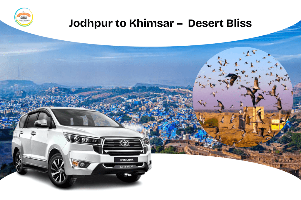 Jodhpur to Khimsar road trip featuring heritage forts and desert landscapes.