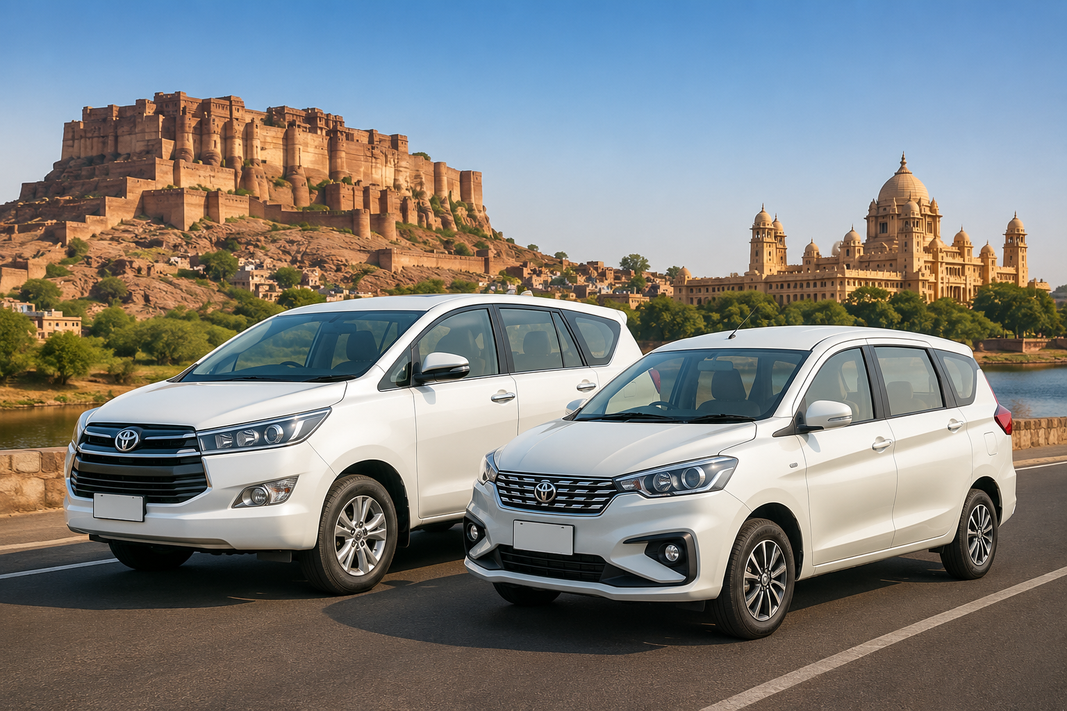 Innova Crysta and Ertiga for outstation taxi service in Jodhpur.