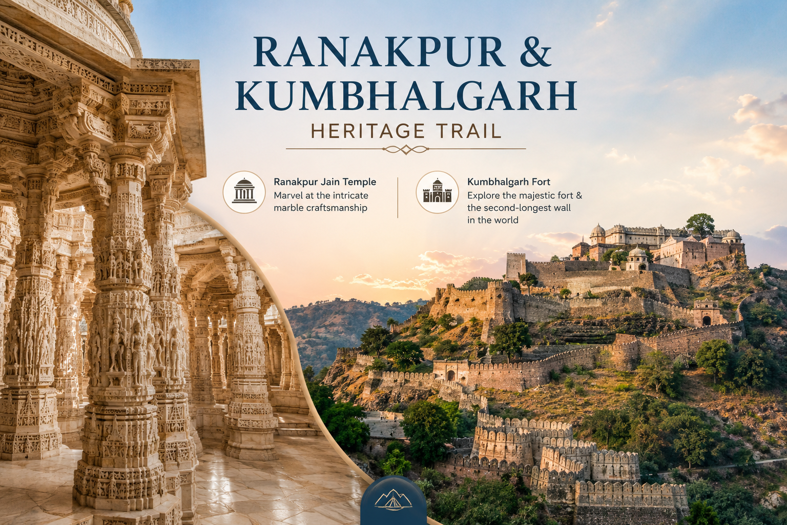 Heritage trail tour with Cab Service in Jodhpur to Ranakpur and Kumbhalgarh