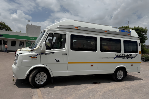 Luxury Tempo Traveller available for group tours, family vacations, weddings, corporate events, and Rajasthan sightseeing from Jodhpur.