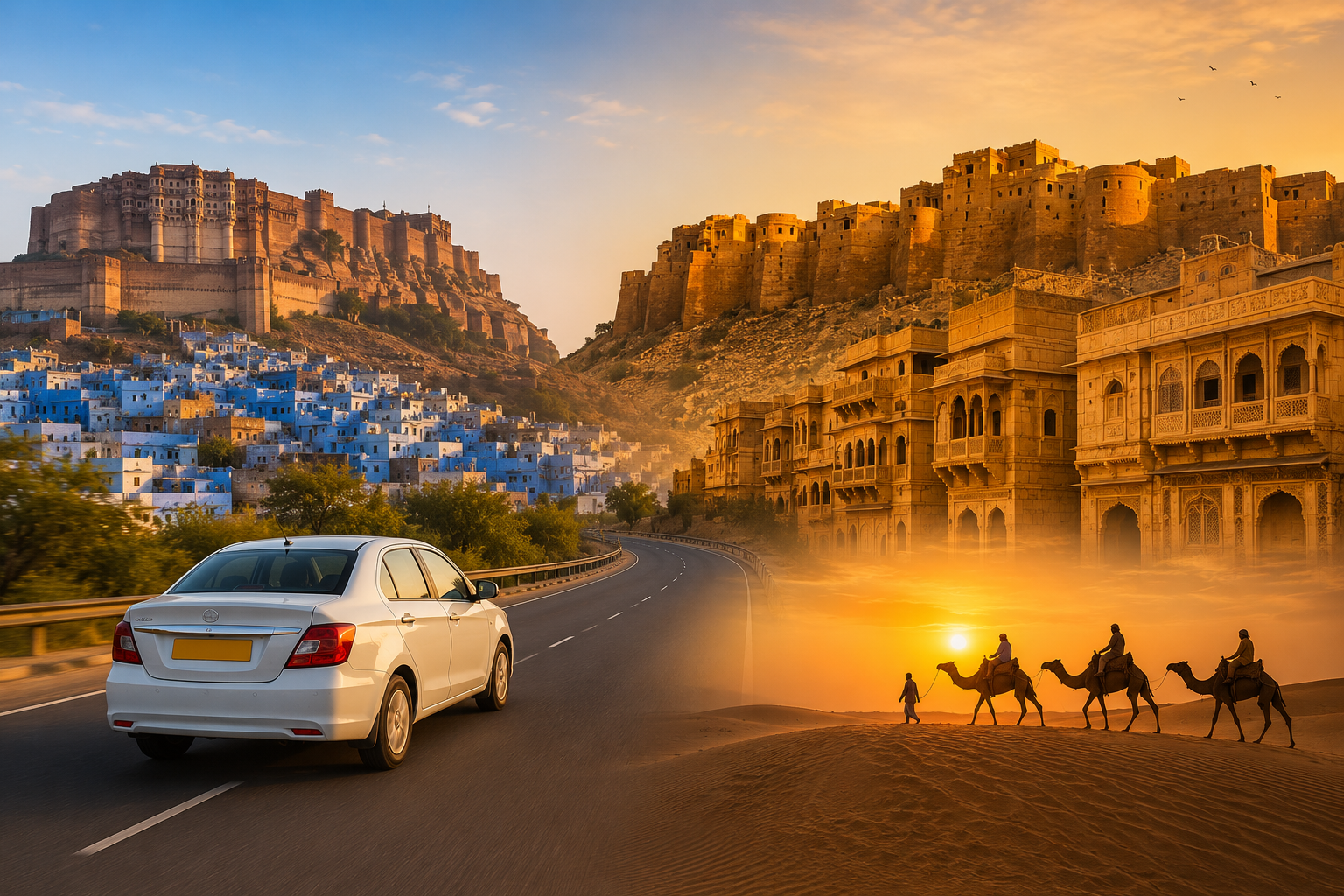Jodhpur to Jaisalmer journey with premium Cab Service in Jodhpur