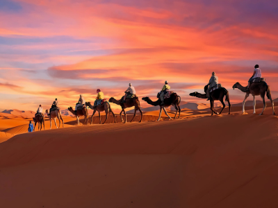 Camel safari adventure in Osian dunes near Jodhpur
