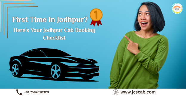 A tourist with luggage getting into a taxi near the iconic Mehrangarh Fort in Jodhpur, Rajasthan.