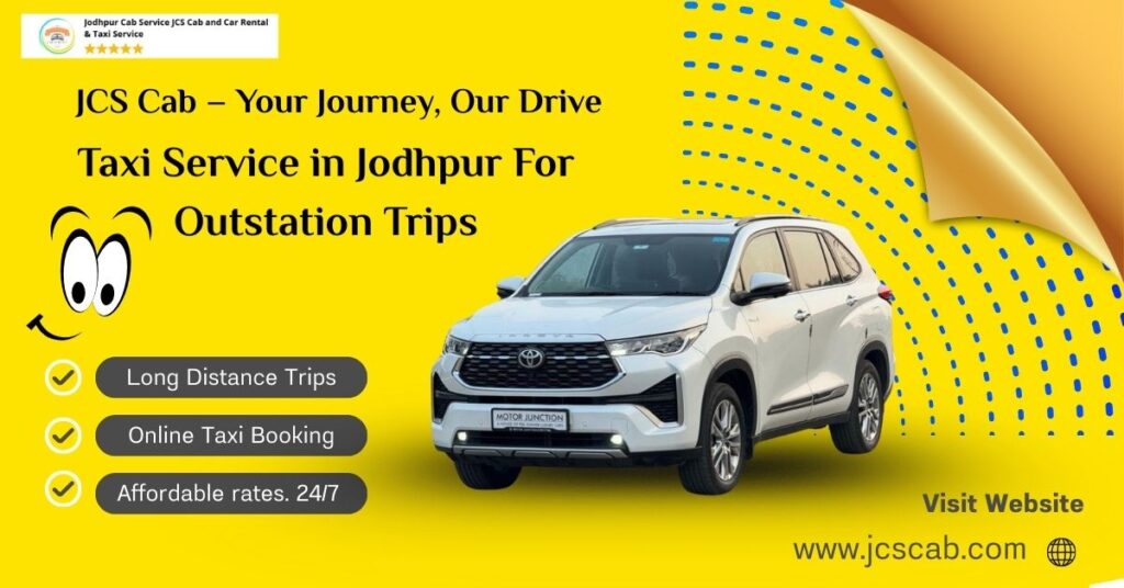 Best-rated outstation taxi service from Jodhpur with professional drivers