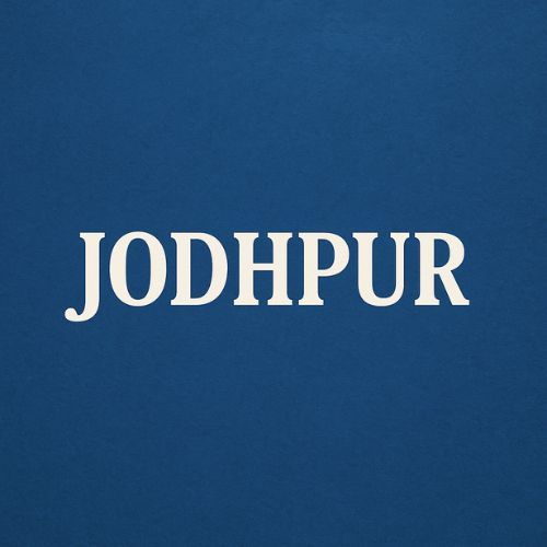 A panoramic view of the Blue City of Jodhpur, Rajasthan.