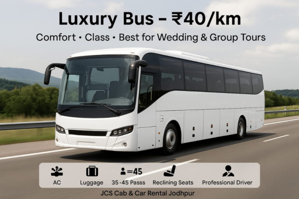 Luxury Bus for Udaipur in Monsoon group travel