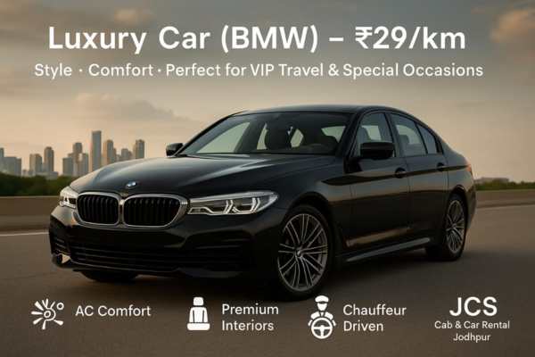Luxury cars like Mercedes and BMW for Udaipur in Monsoon travel