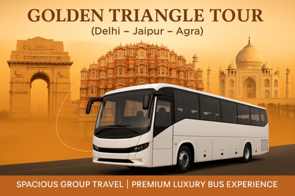 Luxury Bus Service for Golden Triangle Tour Packages