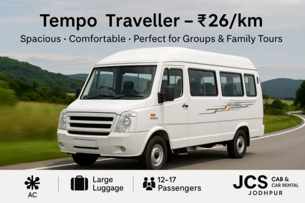 10 - 26 Seater Tempo Traveller for Udaipur in Monsoon group tours
