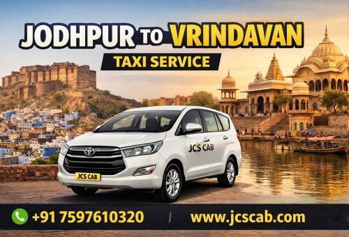 Jodhpur to Vrindavan Taxi Service | Affordable One Way & Round Trip Cab