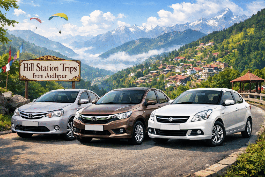 Sedan car for Hill Station Trips Jodhpur comfortable travel