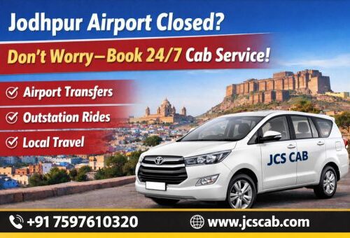 Jodhpur Airport Closed? Don’t Worry—Book 24/7 Cab Service
