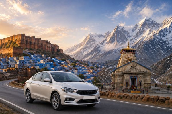 Jodhpur to Kedarnath Cab sedan car budget friendly travel option