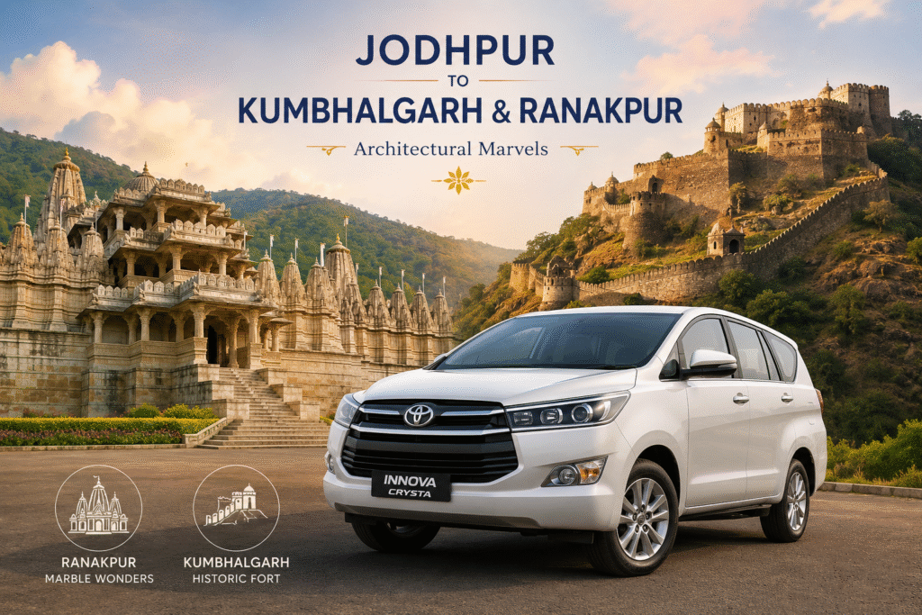 Family Trips from Jodhpur to Kumbhalgarh and Ranakpur heritage tour