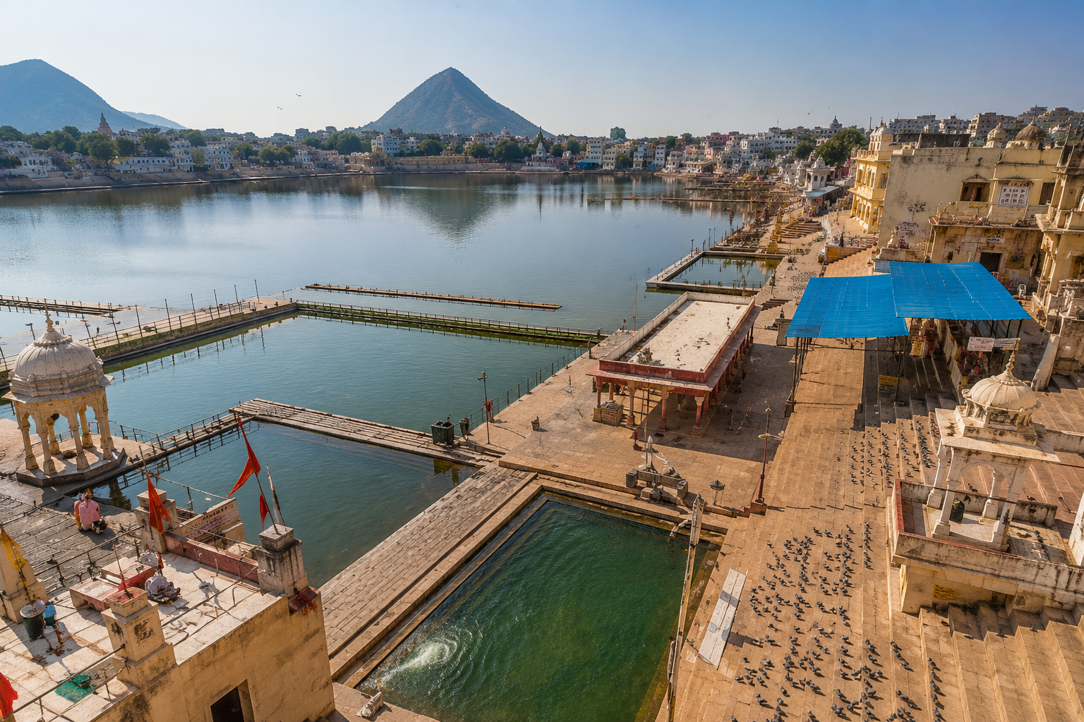 Jodhpur to Pushkar trip exploring Pushkar Lake and 52 holy ghats