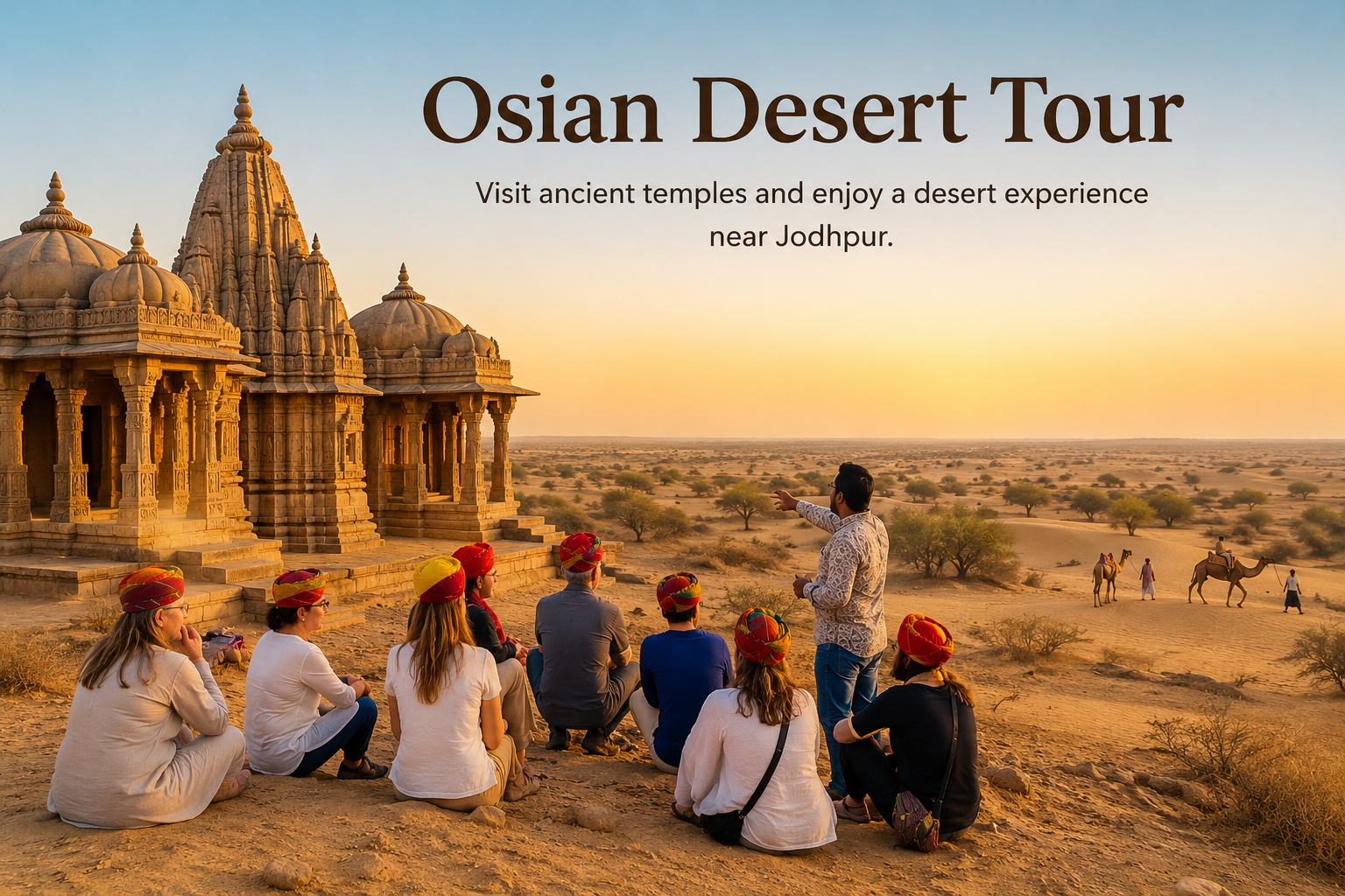 Bishnoi Village Safari in Rajasthan featuring traditional village life, local artisans, blackbuck wildlife, peacock, mud houses, and vibrant rural culture.