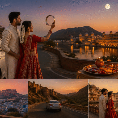 Karwa Chauth Cab Booking Rajasthan: Romantic Couple Road Trip