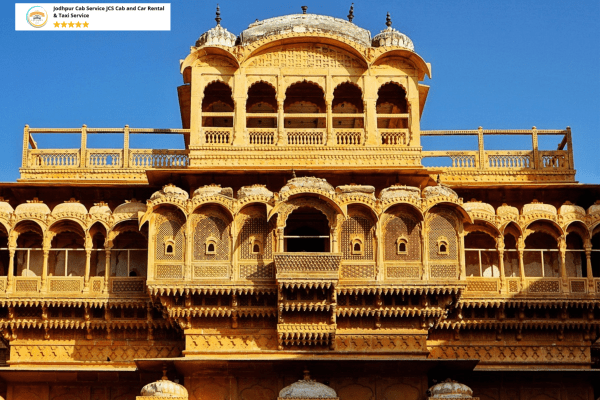 Intricately carved façade of Patwon Ki Haveli in Jaisalmer,Cab Hire Service Jaisalmer